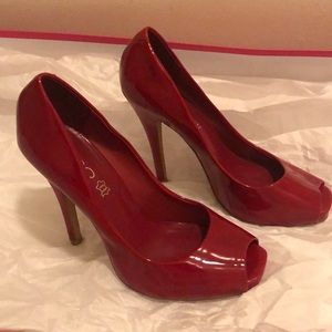 Red Aldo heels